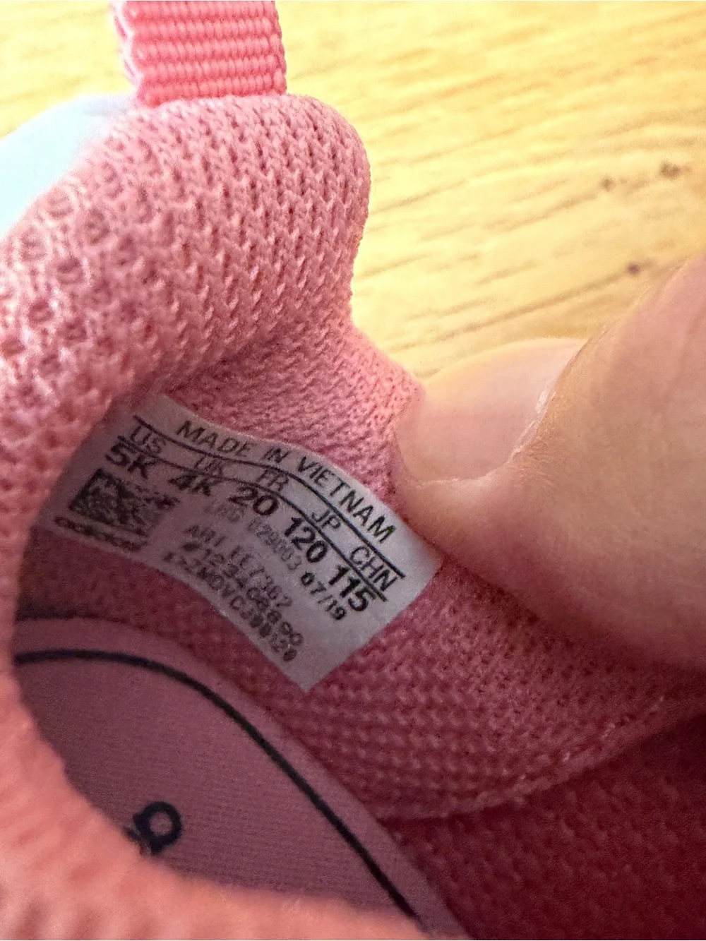 adidas Kids Pink Mesh Athletic Sneakers with White Accents